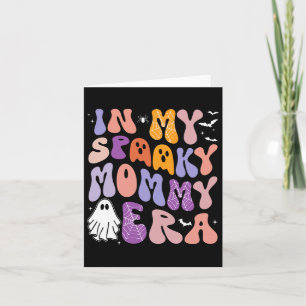 In My Spooky Mommy Era Groovy Spooky Halloween Cos Card