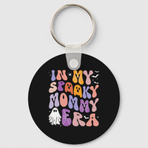 In My Spooky Mommy Era Groovy Spooky Halloween Cos Keychain