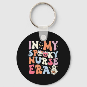 In My Spooky Nurse Era Halloween Groovy Witchy Spo Keychain