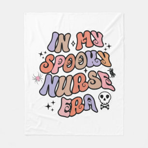 In My Spooky Nurse Era Halloween Nurse Fleece Blanket