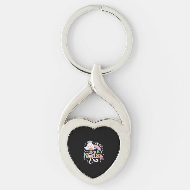 In My Spooky Nurse Era Halloween Trick Or Treat Es Keychain (Front)
