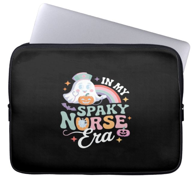 In My Spooky Nurse Era Halloween Trick Or Treat Es Laptop Sleeve (Front)