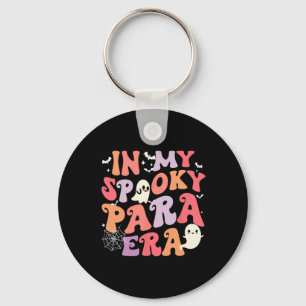 In My Spooky Para Era Halloween Retro Groovy Ghost Keychain