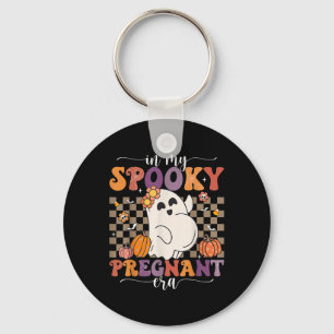 In My Spooky Pregnant Era Ghost Halloween Pregnant Keychain