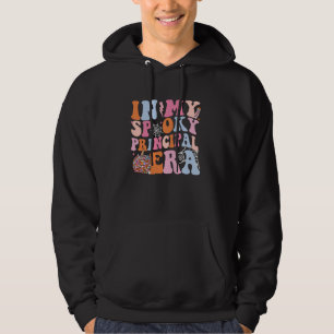 In My Spooky Principal Era Halloween Groovy Ghost Hoodie