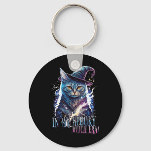 In My Spooky Witch Era Halloween Cat Costume 2023 Keychain