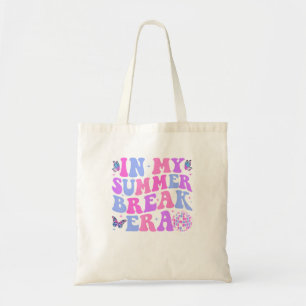 In My Summer Break Era Groovy Teacher Summer Break Tote Bag