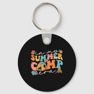 In My Summer Camp Era Retro Summer Camper Women Gi Keychain