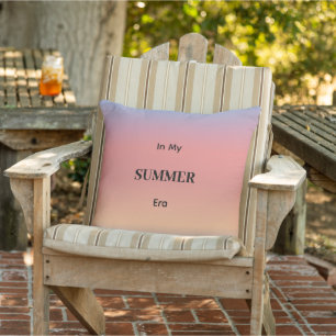 In My Summer Era Gradient Sunrise Color Outdoor Pillow
