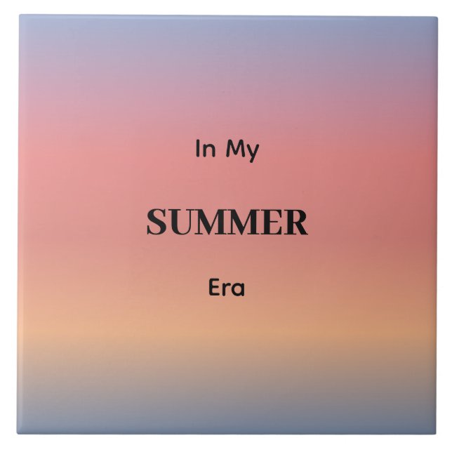 In My Summer Era Gradient Sunrise Colour Tile (Front)