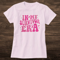 In My Survivor Era Pink Breast Cancer Awareness T-Shirt