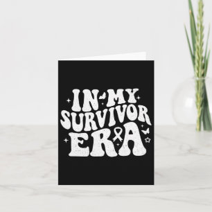 In My Survivor Era Pink Ribbon Breast Cancer Aware Card