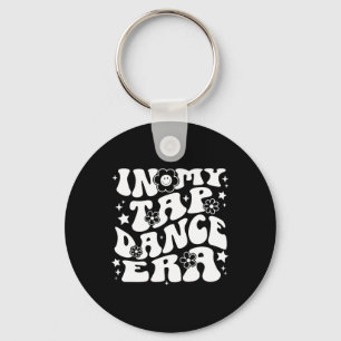 In My Tap Dance Era Retro Groovy Tap Dancer Keychain