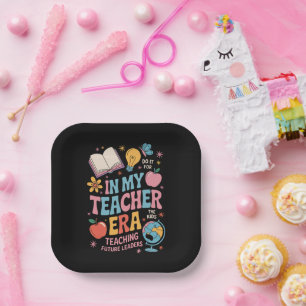 In My Teacher Era Back to School Kindergarten Paper Plate