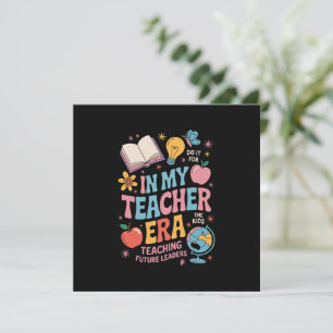 In My Teacher Era Back to School Kindergarten Thank You Card