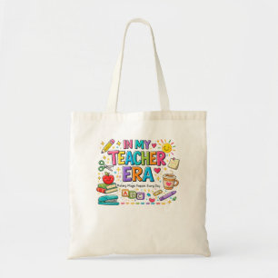 In My Teacher Era Colourful Teacher Tote Bag