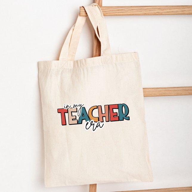In my teacher era  gift for teacher tote bag (Creator Uploaded)