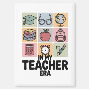 In My Teacher Era Kindergarten Teacher Life Magnet