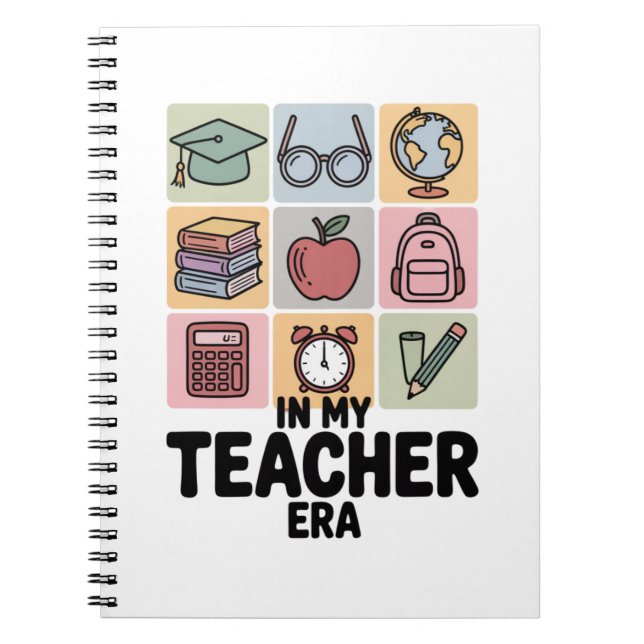 In My Teacher Era Kindergarten Teacher Life Notebook (Front)