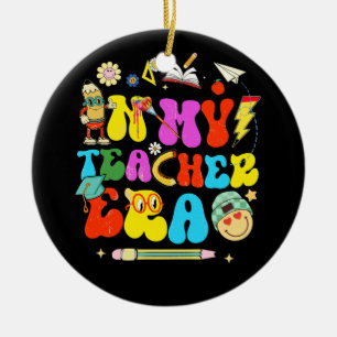 In My Teaching Era Best Teacher Appreciation Retro Ceramic Ornament