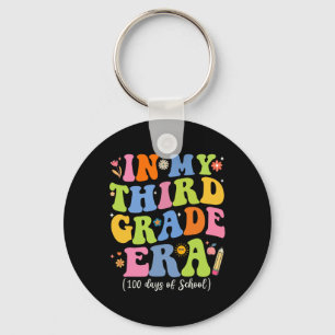 In My Third Grade Era 100 Days Of School Keychain