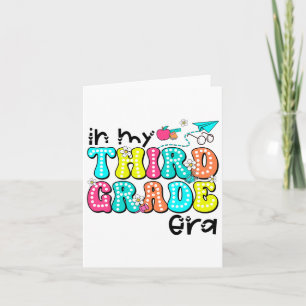 In My Third Grade Era 3rd Grade Era Teacher Back T Card