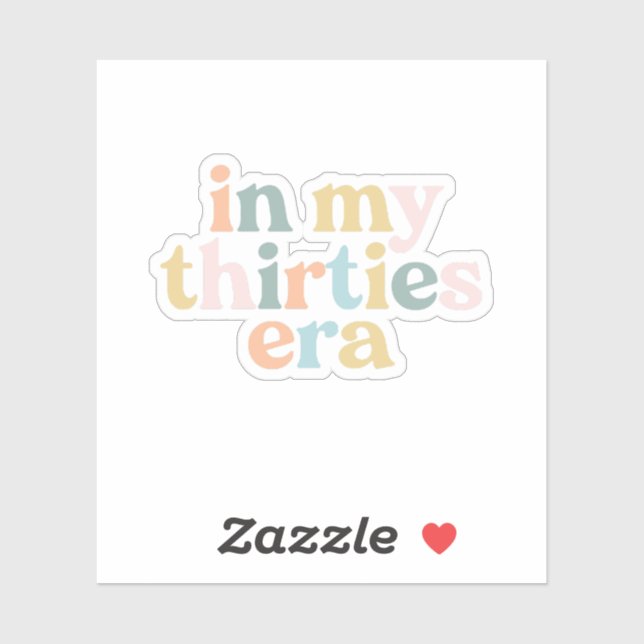 In My Thirties 30s Era (Sheet)