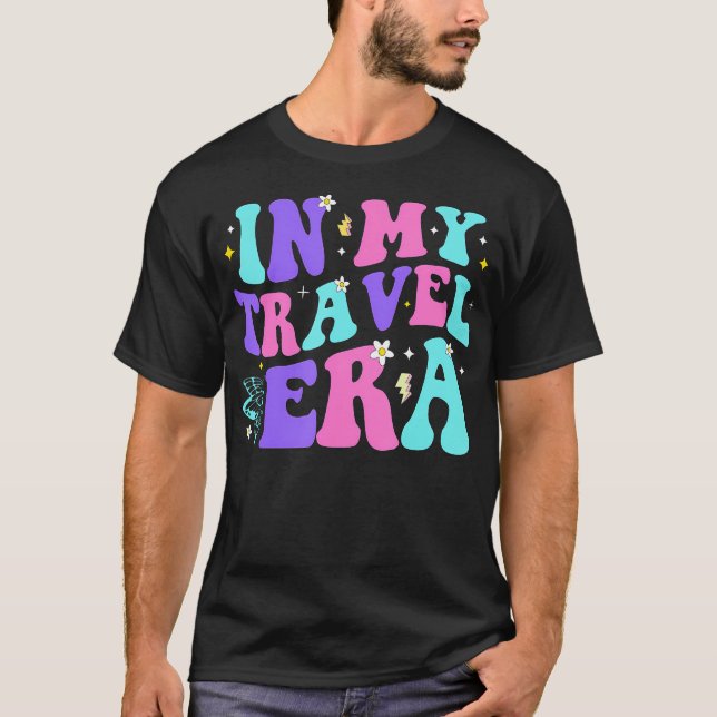 In My Travel Era Vacation Trip Summer Hiking Campi T-Shirt (Front)