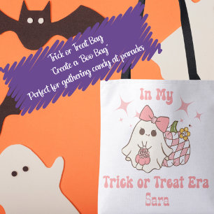 In My Trick or Treat Era Retro Halloween Tote Bag