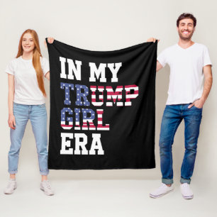 In My Trump Girl Era US 47th President Fleece Blanket