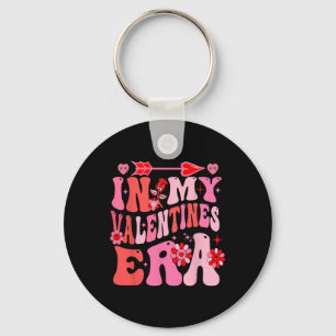 In My Valentine Era Valentine Day Womens Girls 1 Keychain