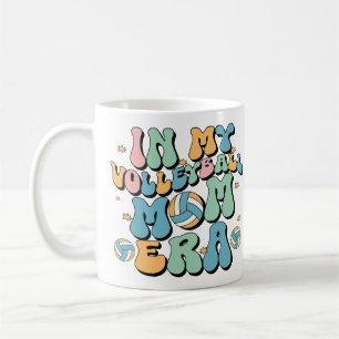 In My Volleyball Mom Era Game Day Retro Volleyball Coffee Mug