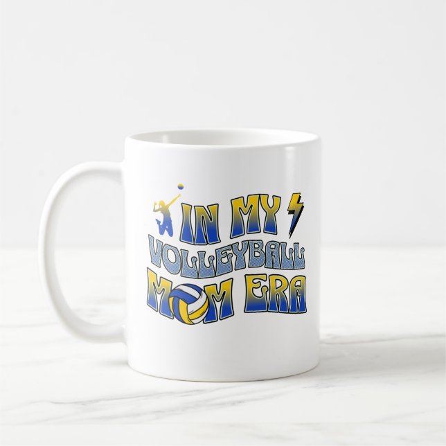 In My Volleyball Mom Era Sports Mom For Womens  Coffee Mug (Left)