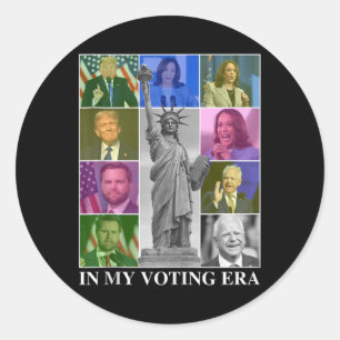 In My Voting Era Classic Round Sticker