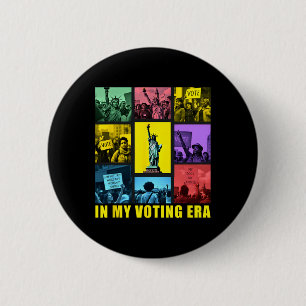 In My Voting Era Harris Wheimer 2024 Presidential 2 Inch Round Button