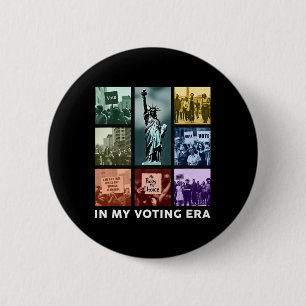 In My Voting Era Harris Wheimer Presidential Elect 2 Inch Round Button