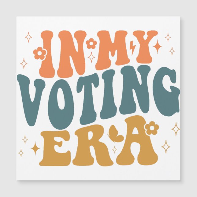 In My Voting Era Retro Wavy (Front)