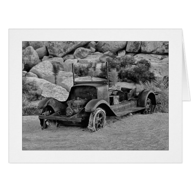 " In Need Of A Tow - Short DOF Black & White " (Front Horizontal)