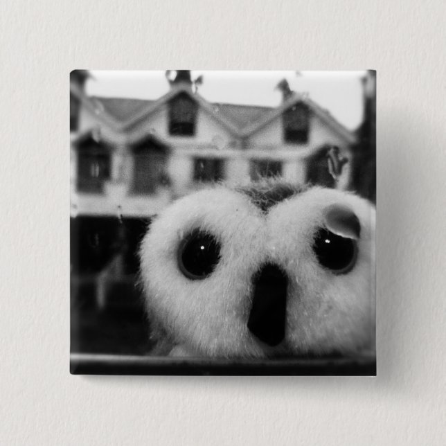 In Need Of Shelter 2 Inch Square Button (Front)