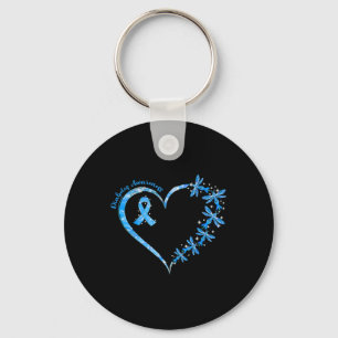 In November We Wear Blue Cure Diabetes Awareness L Keychain