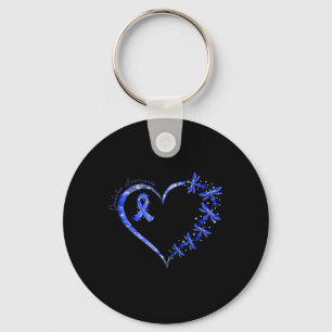 In November We Wear Blue Diabetes Awareness Dragon Keychain