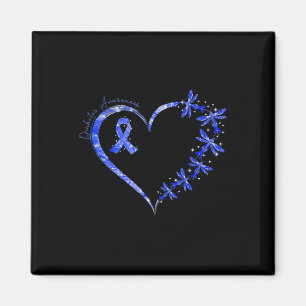 In November We Wear Blue Diabetes Awareness Dragon Magnet