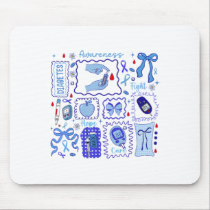 In November We Wear Blue Diabetes Awareness Fight Mouse Pad