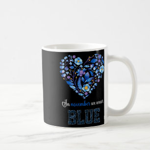 In November We Wear Blue - Diabetes Awareness Flow Coffee Mug