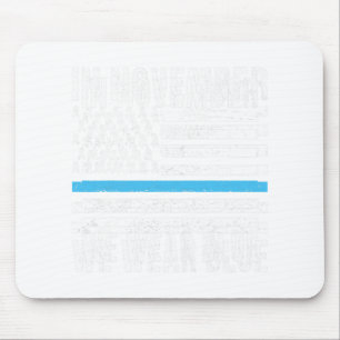 In November We Wear Blue Diabetes Awareness Month  Mouse Pad