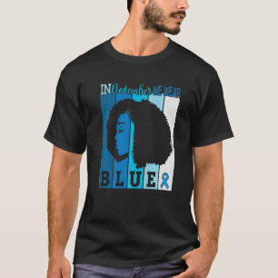 In November We Wear Blue Ribbon Diabetes Awareness T-Shirt