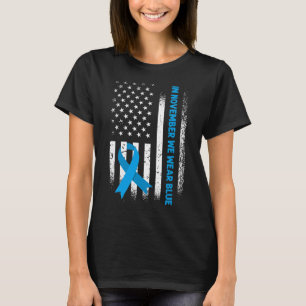 In November We Wear Blue - T1d Diabetes Awareness T-Shirt