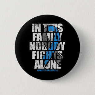 In November We Wear Blue T1d T2d Diabetic Diabetes 2 Inch Round Button