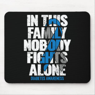 In November we Wear Blue T1D T2D Diabetic Diabetes Mouse Pad