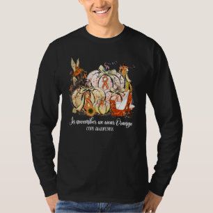 In November We Wear Orange Hummingbird Copd Awaren T-Shirt
